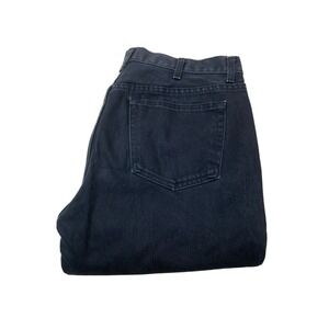 George‎ Regular Fit Straight Jeans Men's Size 36x34 Black 5-Pocket Dark Wash